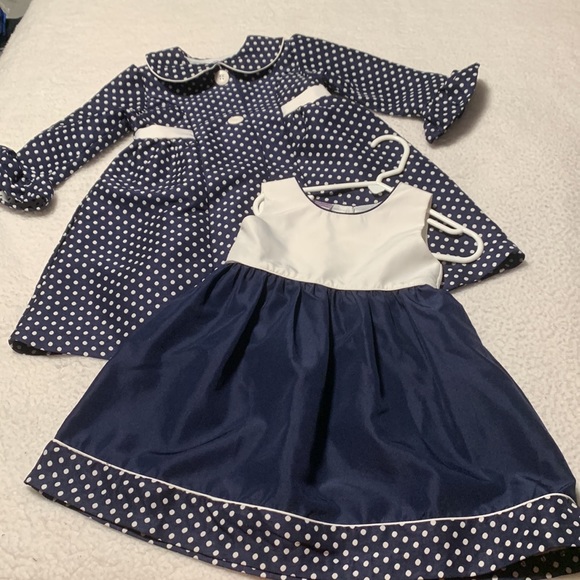 BlueBeri Boulevard Toddlers Dress and Coat, EUC (Wore Once), Size 3T - Picture 2 of 9